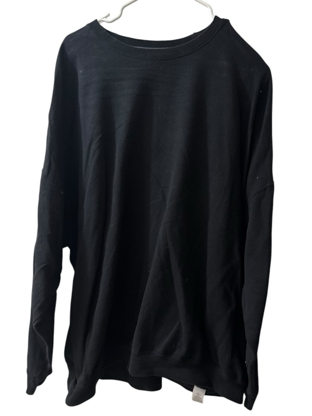 Athletic Works 4XL Black Long Sleeve Crewneck Sweatshirt Pullover